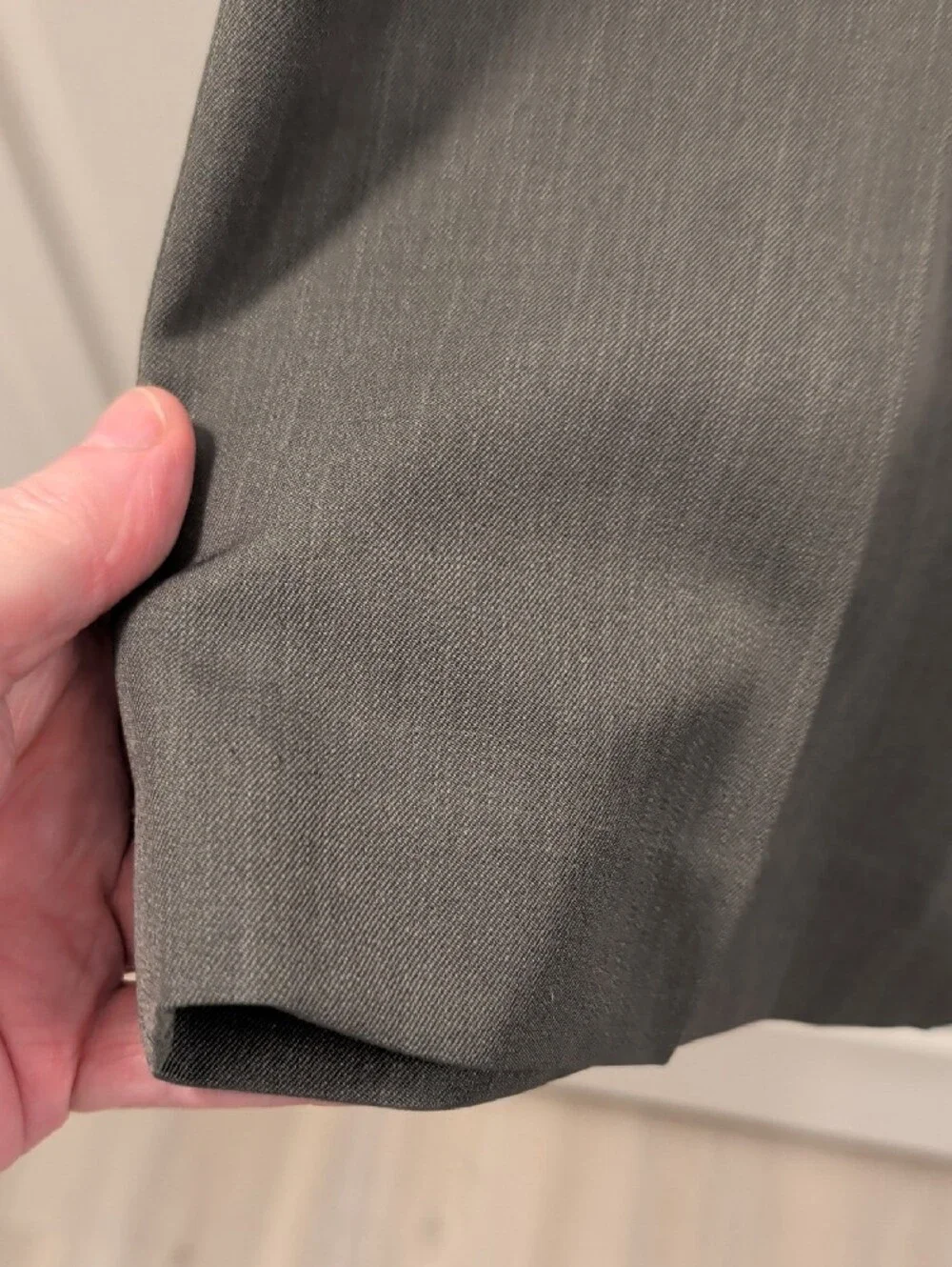 BOTANY 500- Men's 42W 29 L Classic Dress Pants in Gray BIG & TALL